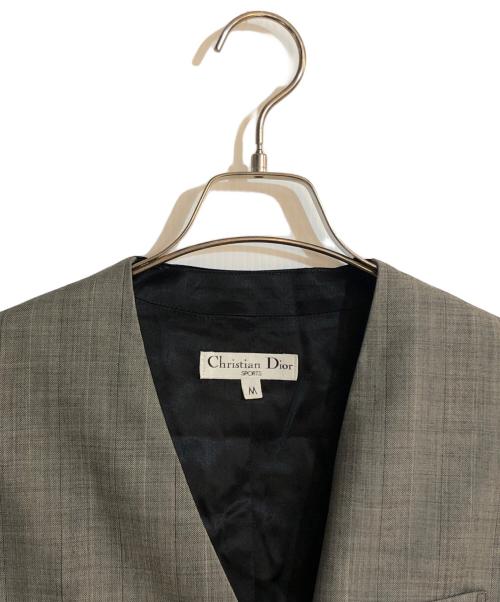 Christian Dior（クリスチャン ディオール）Christian Dior (クリスチャン ディオール) ダブルブレストジレ グレー サイズ:Mの古着・服飾アイテム