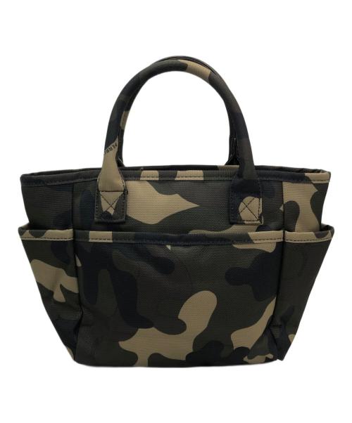 PEARLY GATES（パーリーゲイツ）PEARLY GATES (パーリーゲイツ) 迷彩ハンドバッグ オリーブの古着・服飾アイテム
