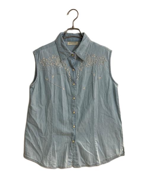 MAISON HOTEL（メゾンホテル）MAISON HOTEL (メゾンホテル) デニムノースリーブシャツ インディゴ サイズ:Sの古着・服飾アイテム