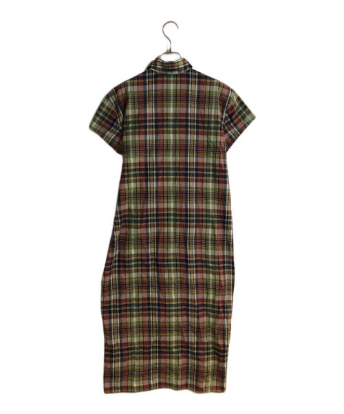 POLO RALPH LAUREN（ポロ・ラルフローレン）POLO RALPH LAUREN (ポロ・ラルフローレン) マドラスチェックベルテッドシャツワンピース マルチカラーの古着・服飾アイテム