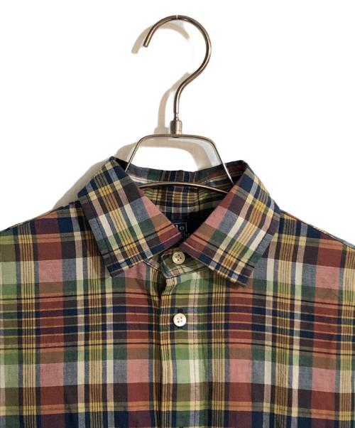 POLO RALPH LAUREN（ポロ・ラルフローレン）POLO RALPH LAUREN (ポロ・ラルフローレン) マドラスチェックベルテッドシャツワンピース マルチカラーの古着・服飾アイテム