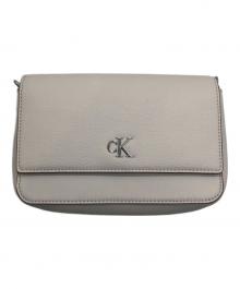 Calvin Klein（カルバンクライン）の古着「ミニマルモノグラム チェーンバッグ」｜ホワイト