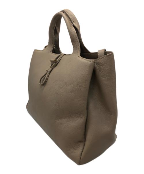 MOTHERHOUSE（マザーハウス）MOTHERHOUSE (マザーハウス) 2WAYミドルトート ベージュの古着・服飾アイテム