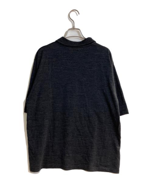 BATONER（バトナ―）BATONER (バトナ―) ウールポロシャツ ブラック サイズ:2の古着・服飾アイテム