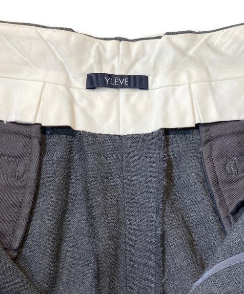 YLEVE（イレーヴ）YLEVE (イレーヴ) HIGH TWIST SUMMER WOOL OXFORD TR グレー サイズ:４の古着・服飾アイテム