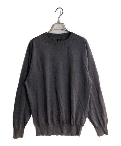 BATONER（バトナ―）BATONER (バトナ―) CHOMA CREW NECK/苧麻クルーネック グレー サイズ:２の古着・服飾アイテム