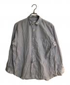 COMOLIコモリ）の古着「ポプリンシャツ」｜ブルー