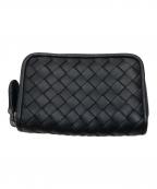 BOTTEGA VENETAボッテガベネタ）の古着「イントレチャートコインケース」｜ブラック