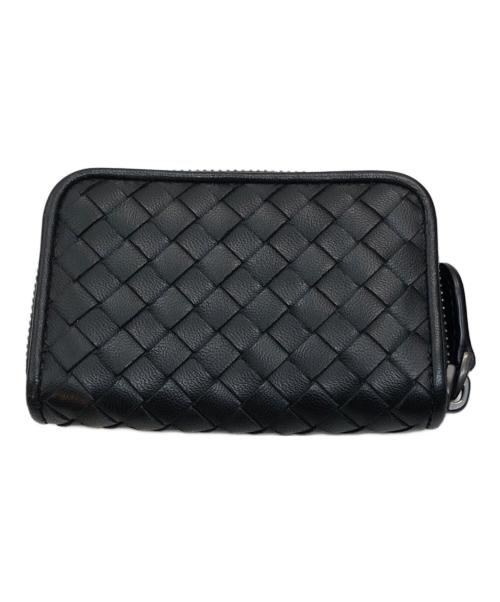 BOTTEGA VENETA（ボッテガベネタ）BOTTEGA VENETA (ボッテガベネタ) イントレチャートコインケース ブラックの古着・服飾アイテム
