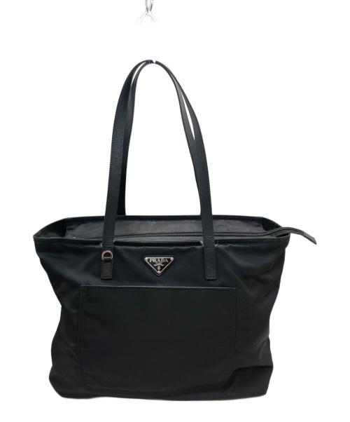 PRADA（プラダ）PRADA (プラダ) ナイロントートバッグ ブラックの古着・服飾アイテム