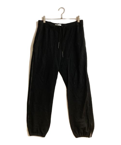 TOGA ARCHIVES（トーガアーカイブス）TOGA ARCHIVES (トーガアーカイブス) ジップスウェットパンツ ブラック サイズ:XLの古着・服飾アイテム