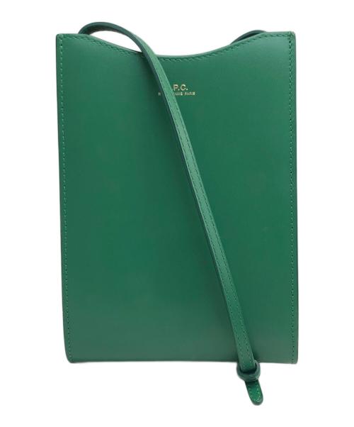 A.P.C.（アーペーセー）A.P.C. (アーペーセー) Jamie Crossback/ジェイミークロスバック グリーンの古着・服飾アイテム