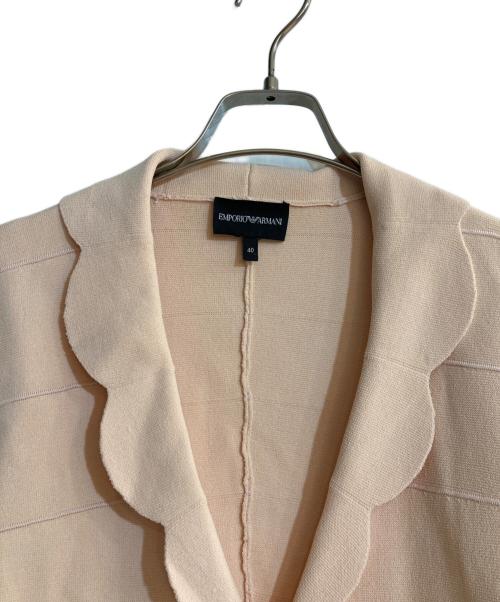 EMPORIO ARMANI（エンポリオ アルマーニ）EMPORIO ARMANI (エンポリオ アルマーニ) ニットジャケット ピンク サイズ:40の古着・服飾アイテム