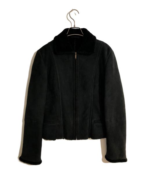 WEEKEND Max Mara（ウィークエンド マックスマーラ）Weekend Max Mara (ウィークエンド マックスマーラ) ムートンジャケット ブラック サイズ:42の古着・服飾アイテム