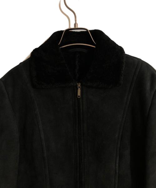 WEEKEND Max Mara（ウィークエンド マックスマーラ）Weekend Max Mara (ウィークエンド マックスマーラ) ムートンジャケット ブラック サイズ:42の古着・服飾アイテム