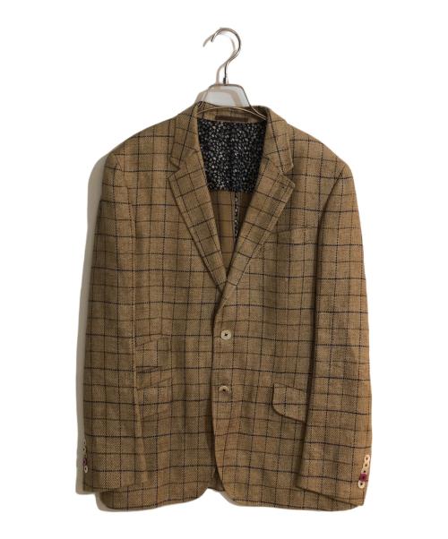 Paul Smith London（ポールスミスロンドン）Paul Smith London (ポールスミスロンドン) チェックテーラードジャケット ブラウン サイズ:不明の古着・服飾アイテム
