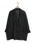 journal standard L'essage（ジャーナルスタンダード レサージュ）の古着「シアーストライプ/ムジ ドルマンジャケット」｜ブラック