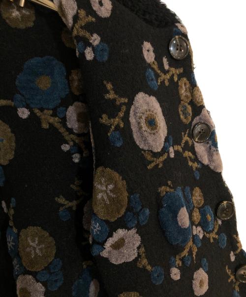 M.&KYOKO（エムアンドキョウコ）M.&KYOKO (エムアンドキョウコ) リバーシブルニットチェックジャケット グレー サイズ:不明の古着・服飾アイテム