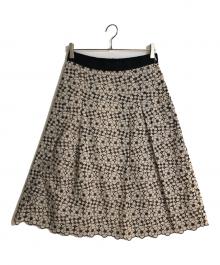 TO BE CHIC（トゥービーシック）の古着「フラワーボーラースカート」｜ベージュ