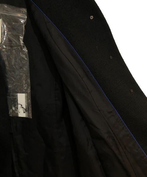 LANVIN NOIR（ランバン ノワール）LANVIN NOIR (ランバン ノワール) ツイードライクショールカラーコート ブラック サイズ:Mの古着・服飾アイテム