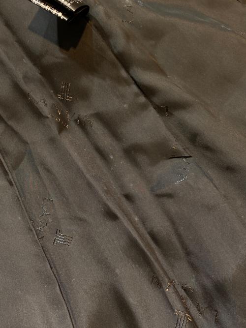 LANVIN NOIR（ランバン ノワール）LANVIN NOIR (ランバン ノワール) カシミヤ混ラウンドカラーロングコート ブラック サイズ:Mの古着・服飾アイテム