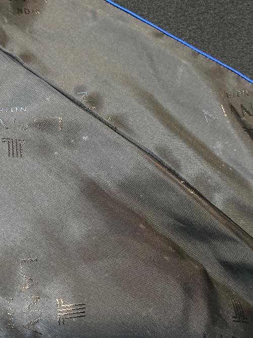 LANVIN NOIR（ランバン ノワール）LANVIN NOIR (ランバン ノワール) カシミヤ混ラウンドカラーロングコート ブラック サイズ:Mの古着・服飾アイテム