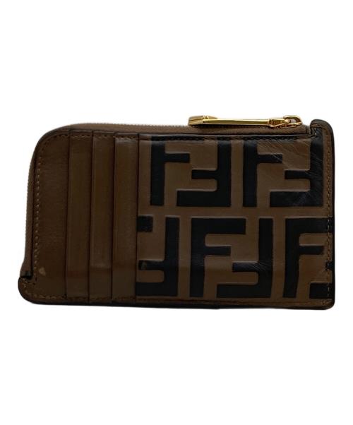 FENDI（フェンディ）FENDI (フェンディ) ダイヤモンドFFフラグメントケース ブラウンの古着・服飾アイテム