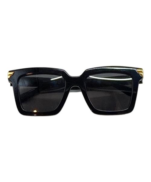 BOTTEGA VENETA（ボッテガベネタ）BOTTEGA VENETA (ボッテガベネタ) スクエアサングラス ブラック サイズ:53□21の古着・服飾アイテム