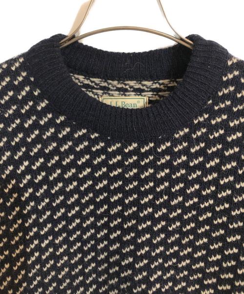 L.L.Bean（エルエルビーン）L.L.Bean (エルエルビーン) バーズアイニットセーター ネイビー サイズ:Sの古着・服飾アイテム