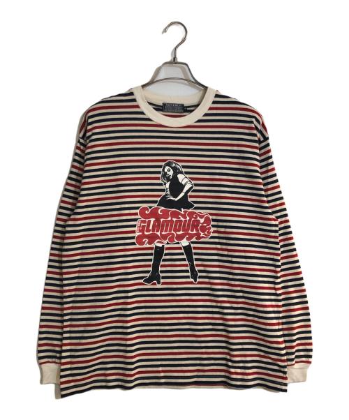 Hysteric Glamour（ヒステリックグラマー）Hysteric Glamour (ヒステリックグラマー) VIXEN GIRL Tシャツ レッド サイズ:XLの古着・服飾アイテム