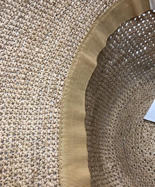 CELINE（セリーヌ）CELINE (セリーヌ) トリオンフバケットハット ラフィア ハニー/クリーム サイズ:1の古着・服飾アイテム