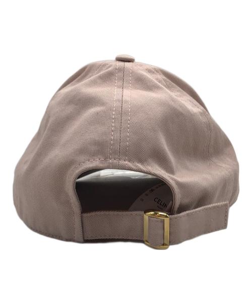 CELINE（セリーヌ）CELINE (セリーヌ) トリオンフ ベースボールキャップ / ウォッシュドコットン ブラッシュの古着・服飾アイテム