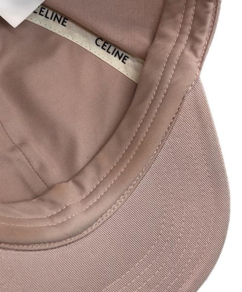 CELINE（セリーヌ）CELINE (セリーヌ) トリオンフ ベースボールキャップ / ウォッシュドコットン ブラッシュの古着・服飾アイテム