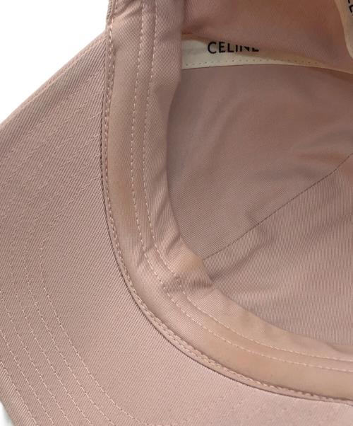 CELINE（セリーヌ）CELINE (セリーヌ) トリオンフ ベースボールキャップ / ウォッシュドコットン ブラッシュの古着・服飾アイテム
