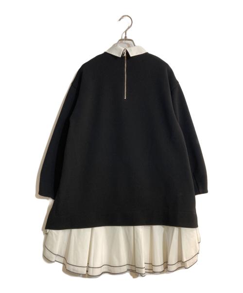 JILL STUART（ジルスチュアート）JILL STUART (ジルスチュアート) ボンディング ジャージ ミニワンピース ブラック サイズ:２ 未使用品の古着・服飾アイテム