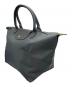 LONGCHAMP (ロンシャン) ル プリアージュR グリーン M トップハンドルバッグ グラファイト - リサイクルキャンバス グレー：15000円