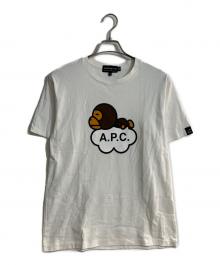 A BATHING APE×A.P.C.（アベイシングエイプ×アーペーセー）の古着「APC BABYMILO THEE/アーぺーセーベイビーマイロズィー」｜ホワイト