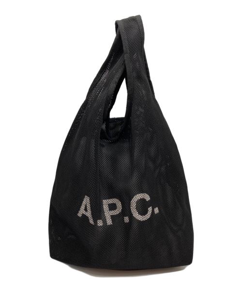 A.P.C.（アーペーセー）A.P.C. (アーペーセー) メッシュトートバッグ ブラックの古着・服飾アイテム