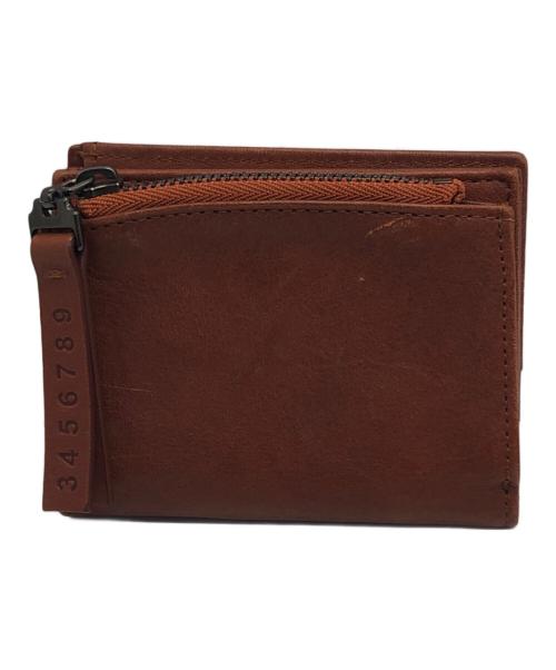 Maison Margiela 11（メゾンマルジェラ 11）Maison Margiela 11 (メゾンマルジェラ 11) フリップフラップウォレット ブラウンの古着・服飾アイテム