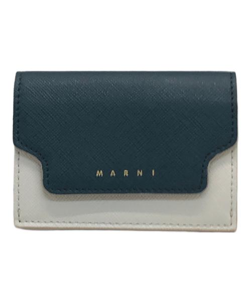 MARNI（マルニ）MARNI (マルニ) SQUARE WALLET/スクエアウォレット グリーンの古着・服飾アイテム
