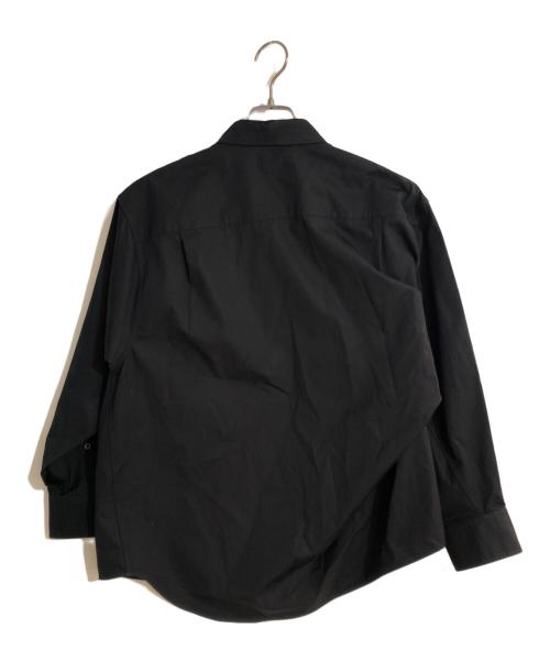BALENCIAGA（バレンシアガ）BALENCIAGA (バレンシアガ) ロゴ刺繍シャツ ブラック サイズ:36の古着・服飾アイテム