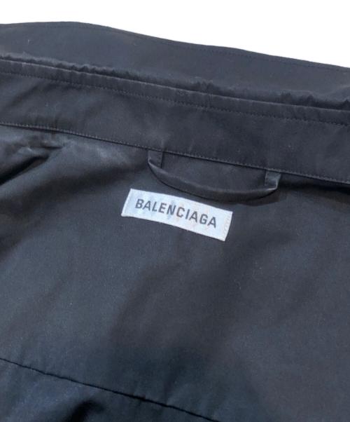 BALENCIAGA（バレンシアガ）BALENCIAGA (バレンシアガ) ロゴ刺繍シャツ ブラック サイズ:36の古着・服飾アイテム