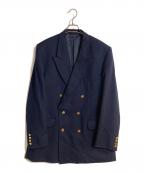 Burberry'sバーバリー）の古着「金ボタンダブルブレザー」｜ネイビー