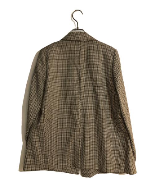 A.P.C.（アーペーセー）A.P.C. (アーペーセー) チェックダブルジャケット ブラウン サイズ:Sの古着・服飾アイテム