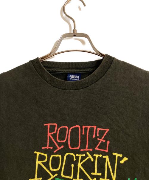 stussy（ステューシー）stussy (ステューシー) ROOTZ ROCKIN’ RYDIMZ TEE ブラック サイズ:Mの古着・服飾アイテム