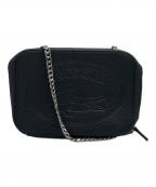 LACOSTEラコステ）の古着「CROCO CRAW ボックスショルダーバッグ/クロコクルー」｜ブラック