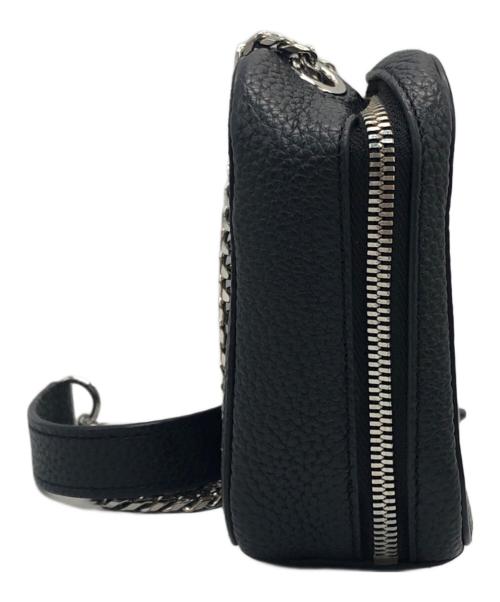 LACOSTE（ラコステ）LACOSTE (ラコステ) CROCO CRAW ボックスショルダーバッグ/クロコクルー ブラックの古着・服飾アイテム