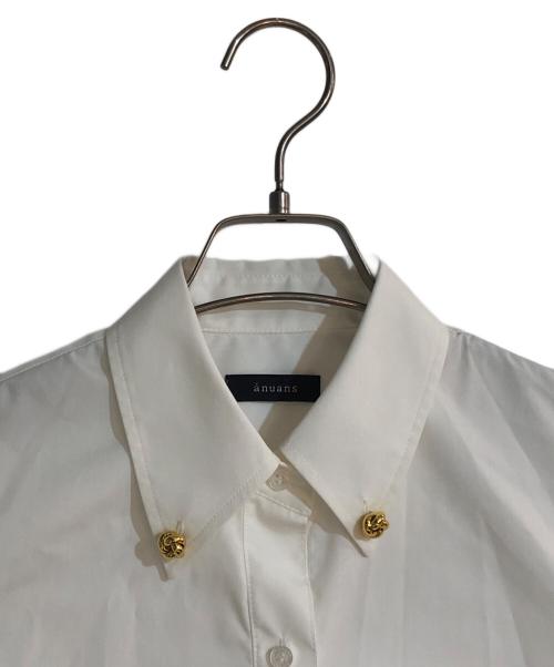 anuans（アニュアンス）anuans (アニュアンス) アクセディティールシャツ ホワイト サイズ:FREE 未使用品の古着・服飾アイテム