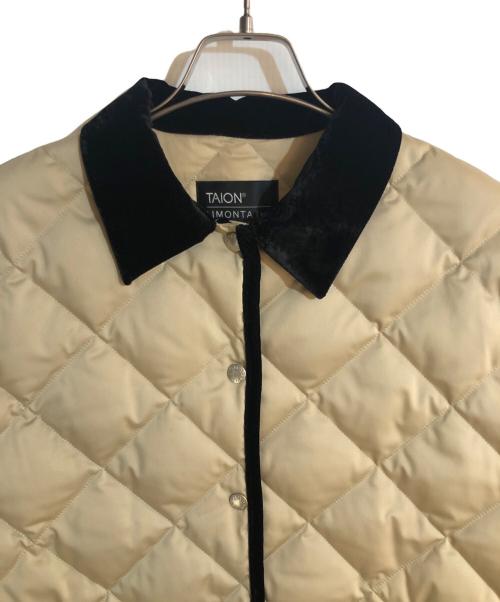 anuans（アニュアンス）anuans (アニュアンス) TAION (タイオン) テントシルエットキルティングコート ベージュ サイズ:Freeの古着・服飾アイテム