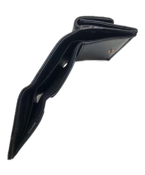 CHANEL（シャネル）CHANEL (シャネル) マトラッセ スモール フラップコンパクトウォレット ブラックの古着・服飾アイテム